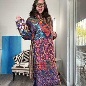 Farm Rio Reversible Flowing Beauty Puffer Jacket